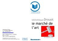 Le marché de l'art : bibliographie 2011 - Bibliothèques de prêt de la ...