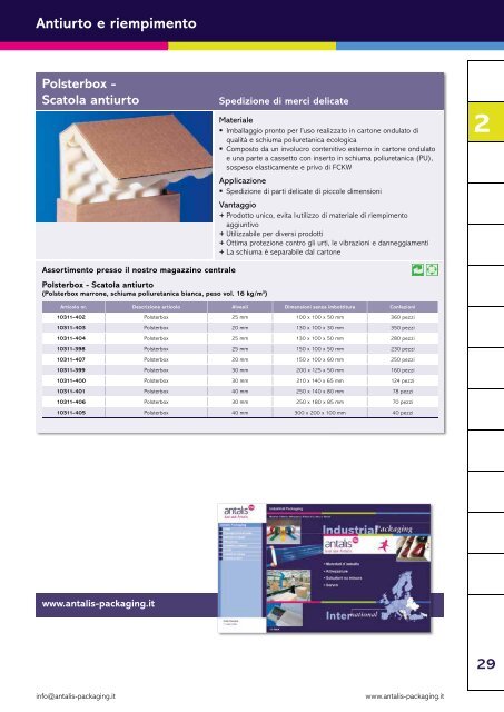 Carte e cartoni - Antalis Packaging
