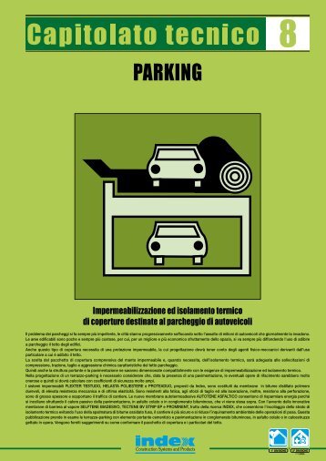 Capitolato 8: PARKING Impermeabilizzazione e ... - Index S.p.A.