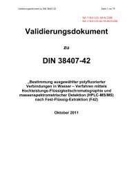 Validierungsdokument DIN 38407-42 - Wasserchemische Gesellschaft