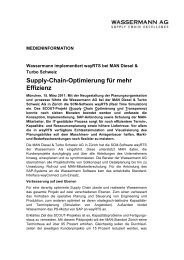 Supply-Chain-Optimierung bei MAN Diesel ... - Wassermann AG