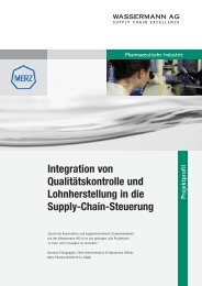 Projektprofil Merz Pharma GmbH & Co. KGaA - Wassermann AG