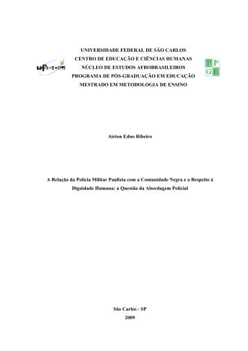 Dissertação AERibeiro.pdf - Observatório de Segurança Pública