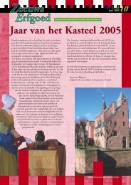 Scez kasteel special - Stichting Cultureel Erfgoed Zeeland