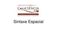 Sintaxe Espacial - Instituto Consciência GO