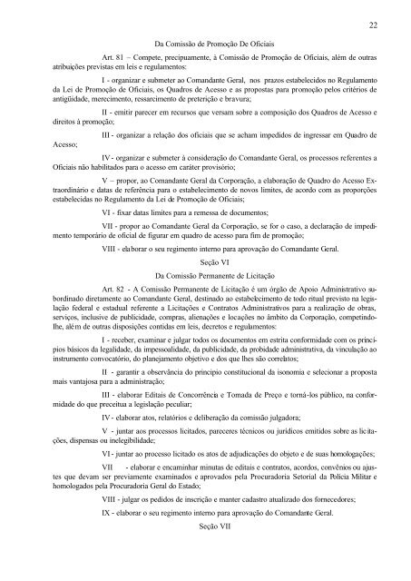 lei de organização básica da polícia militar - Polícia Militar de Alagoas