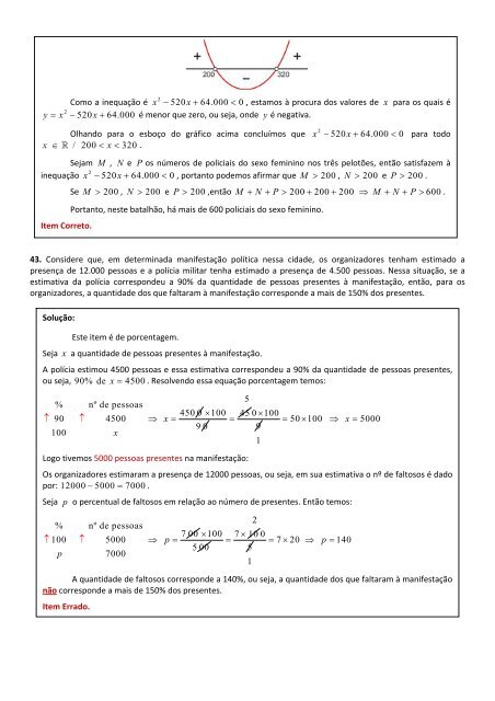 Prova da Polícia Militar – CE 2012 – (CESPE) Solução e ...