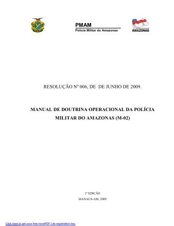 m-02_manual de doutrina operacional da pmam - Polícia Militar do ...