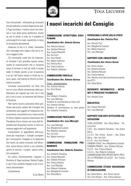 Leggi il formato PDF - Ordine degli Avvocati di Lecco