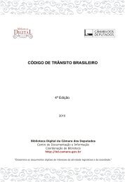 código de trânsito brasileiro - Biblioteca Digital da Câmara dos ...