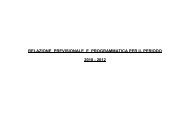 relazione previsionale e programmatica per il periodo 2010 - 2012