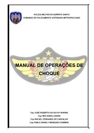 manual de operações de choque - Polícia Militar do Espírito Santo