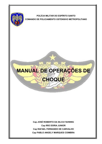 manual de operações de choque - Polícia Militar do Espírito Santo