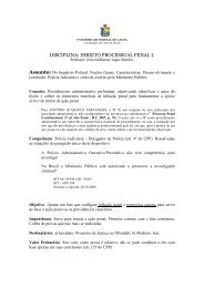 7. Do Inquérito Policial. Noções Gerais. Polícia Judiciária e ... - Unifap