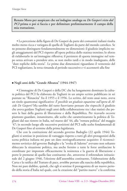 La dimensione etica della politica - Istituto Luigi Sturzo