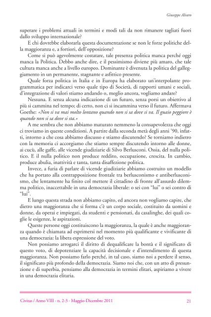 La dimensione etica della politica - Istituto Luigi Sturzo