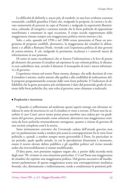 La dimensione etica della politica - Istituto Luigi Sturzo