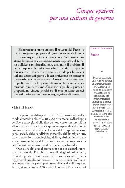 La dimensione etica della politica - Istituto Luigi Sturzo