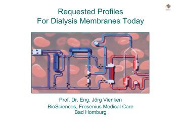 Requested Profiles For Dialysis Membranes Today