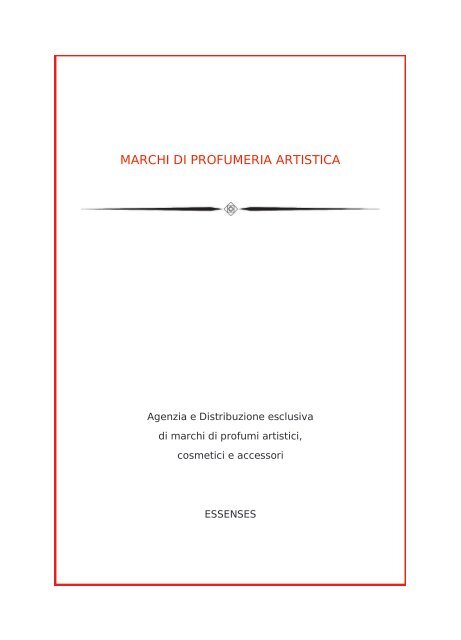 MARCHI DI PROFUMERIA ARTISTICA - Essenses