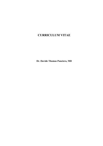 curriculum vitae - Medic Service Dr. Haim Reitan