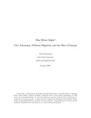 City Autonomy, Political Oligarchy, and the Rise of Europe