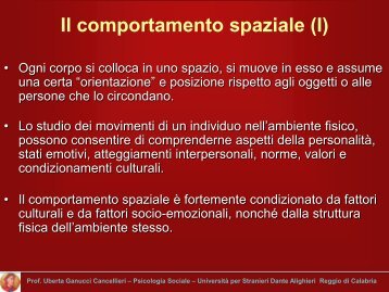 Prossemica e cinesica - Dante Alighieri