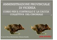 Corso controllo cinghiale - Provincia di Vicenza