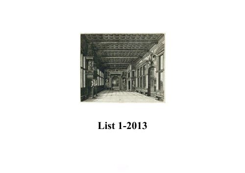 List 1-2013.pdf - Libreria Antiquaria Alberto Govi