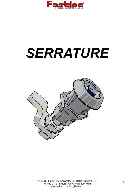 Fast Loc Key SERRATURE - FAST.LOC SpA