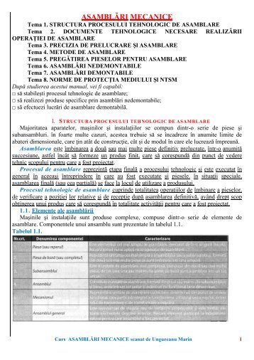 curs asamblări mecanice m7 - Modulul 5