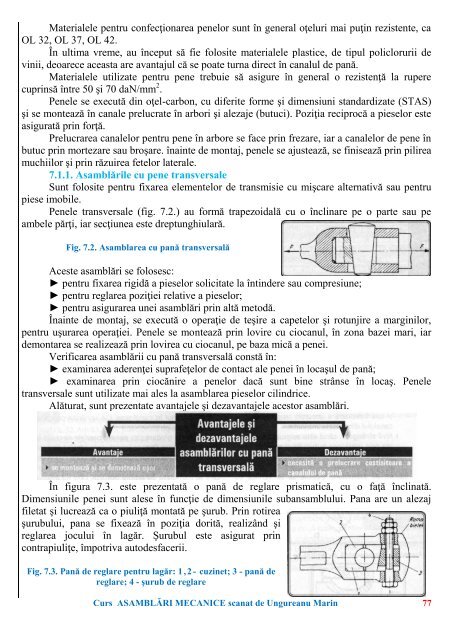 curs asamblări mecanice m7 - Modulul 5