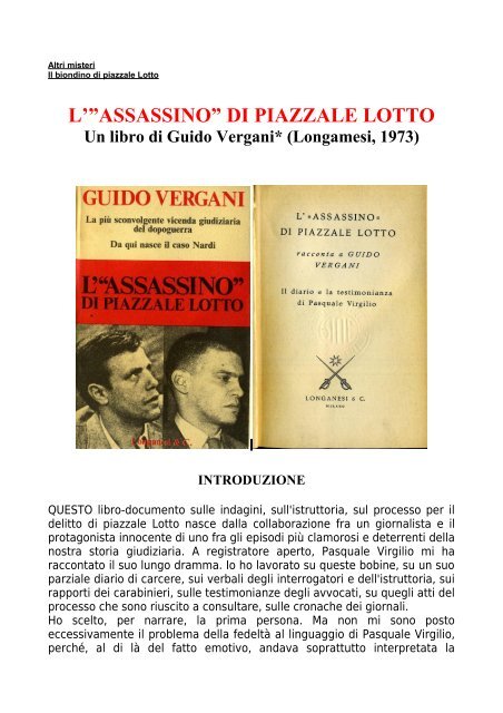 ASSASSINO” DI PIAZZALE LOTTO - Misteri d'Italia