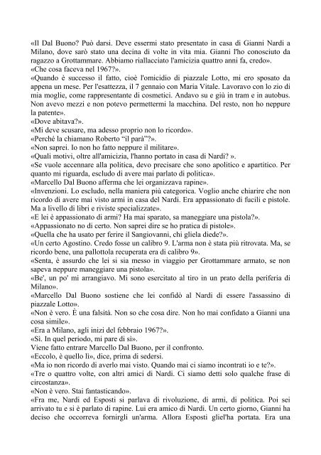 ASSASSINO” DI PIAZZALE LOTTO - Misteri d'Italia