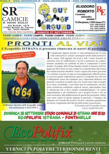 ecopolifix istrana campionato di promozione ... - istrana Calcio