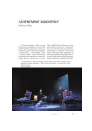 LÄHENEMINE WAGNERILE - Teater. Muusika. Kino