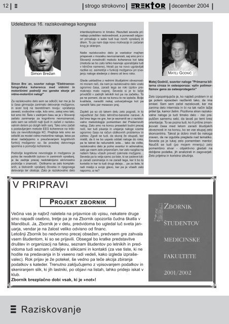 2004 december.pdf - Društvo študentov medicine Slovenije