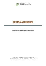 3G Cucina accessori BD - 3GPlastik