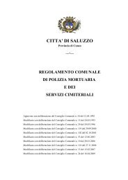 Polizia Mortuaria e dei servizi cimiteriali - Comune di Saluzzo