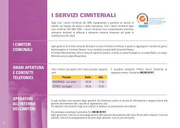 I SERVIZI CIMITERIALI - Agec