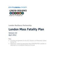 London mass fatality plan version 4 - Greater London Authority