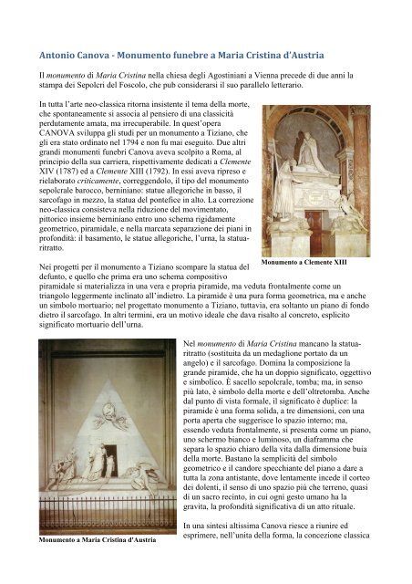 Antonio Canova Monumento Funebre A Maria Cristina D Austria