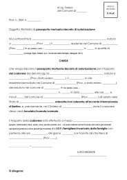Modulo Rinnovo Passaporto - Modulo