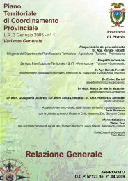 Relazione Generale - Provincia di Pistoia