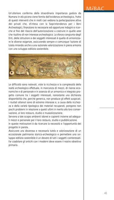 il paesaggio “archeologico” - Ministero per i Beni e le Attività Culturali