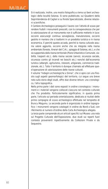 il paesaggio “archeologico” - Ministero per i Beni e le Attività Culturali