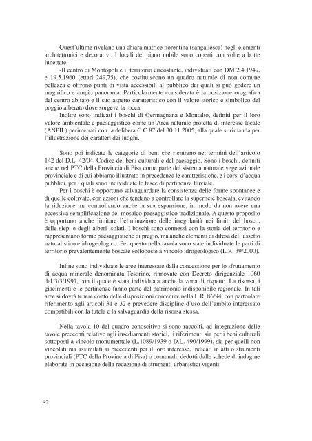 Relazione Generale Parte II - Comune di Montopoli Val d'Arno
