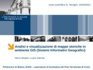 Analisi e visualizzazione di mappe storiche in ambiente GIS (Sistemi ...