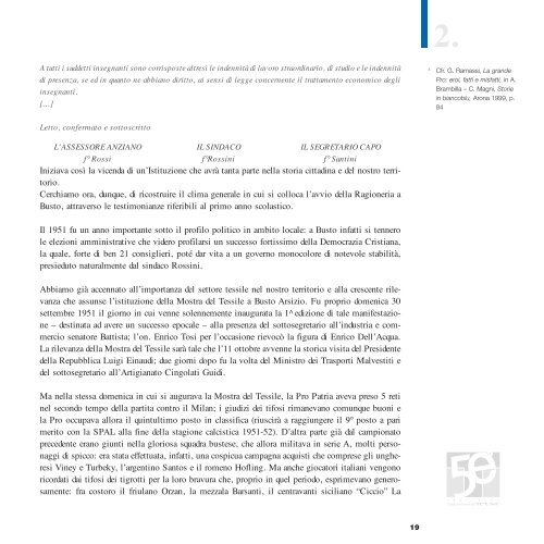 ITC “Tosi” Una scommessa che dura da 50 anni - Noi del Tosi