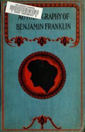 Autobiography of Benjamin Franklin